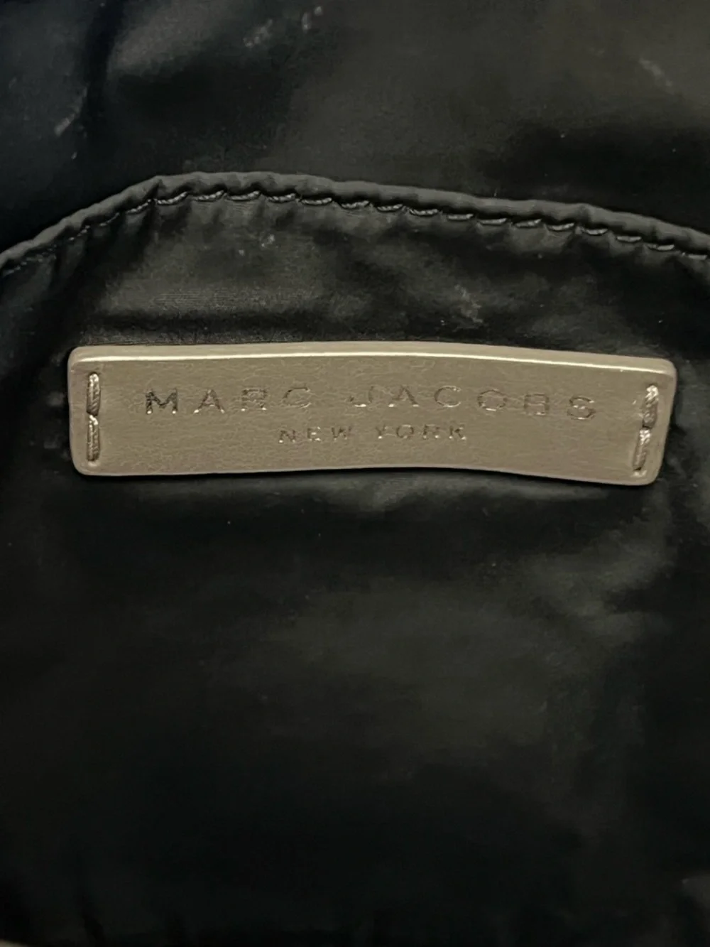 Marc Jacobs Olive Nylon Messenger Bag with Taupe Leather Trim